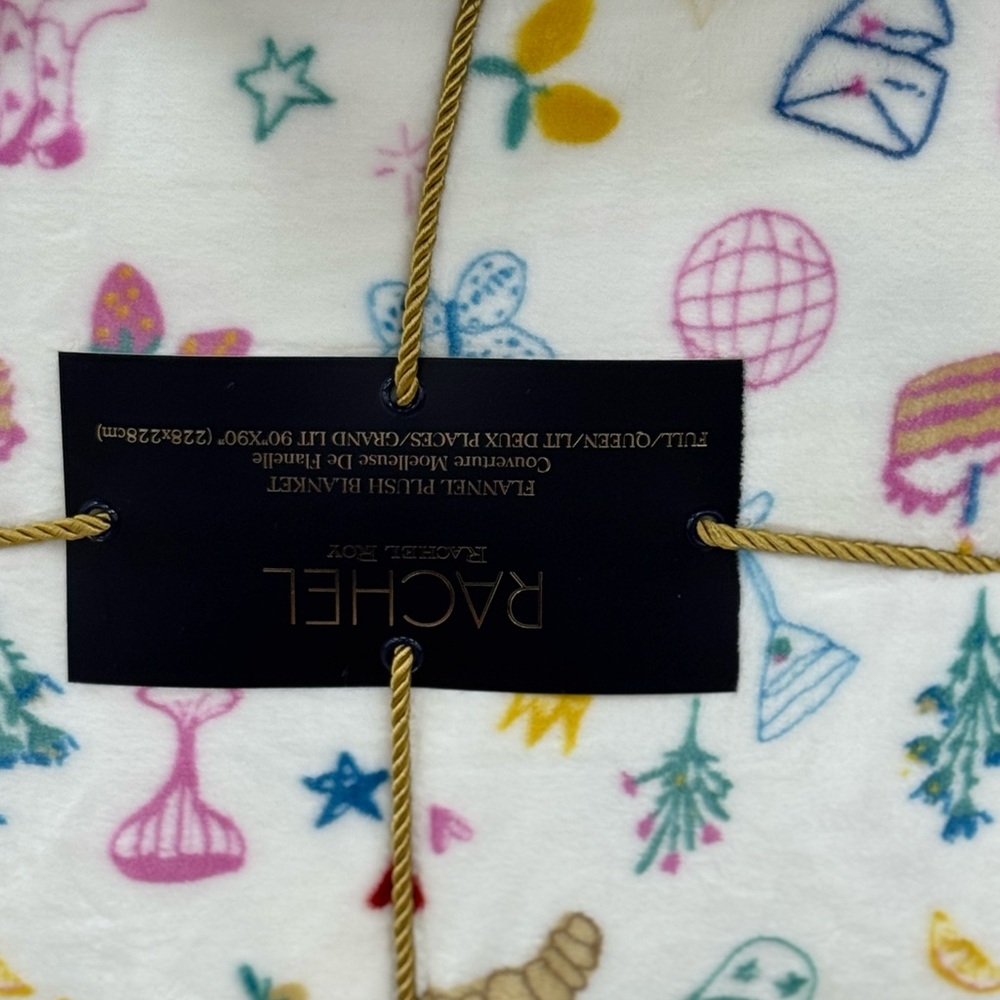 Rachel Multicolor Flannel Blanket